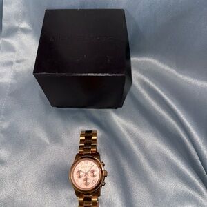 Michael Kors Rose Gold Chronograph Watch